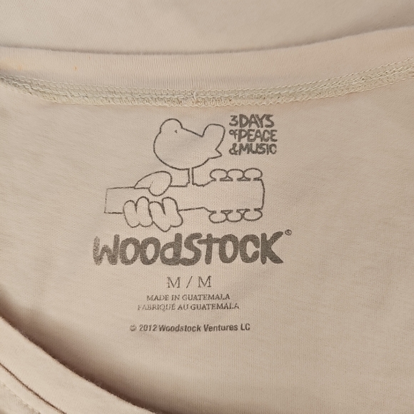 3 Days of Peace & Music Woodstock '69 Short Sleeve Crop Top-Medium - Picture 3 of 3